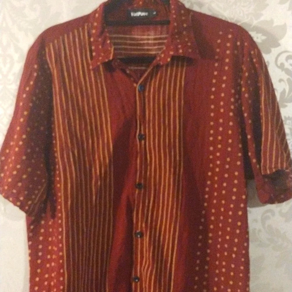 VAT PAVE MEN'S VINTAGE BUTTON DOWN SHIRT L - Picture 2 of 5